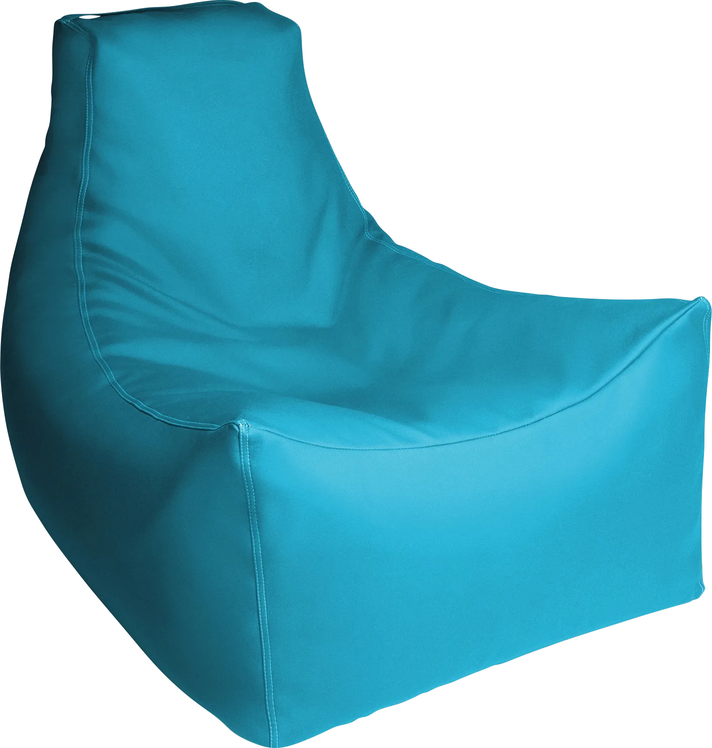 Kids Wilfy Turquoise Large Bean Bag Chair - Image 1