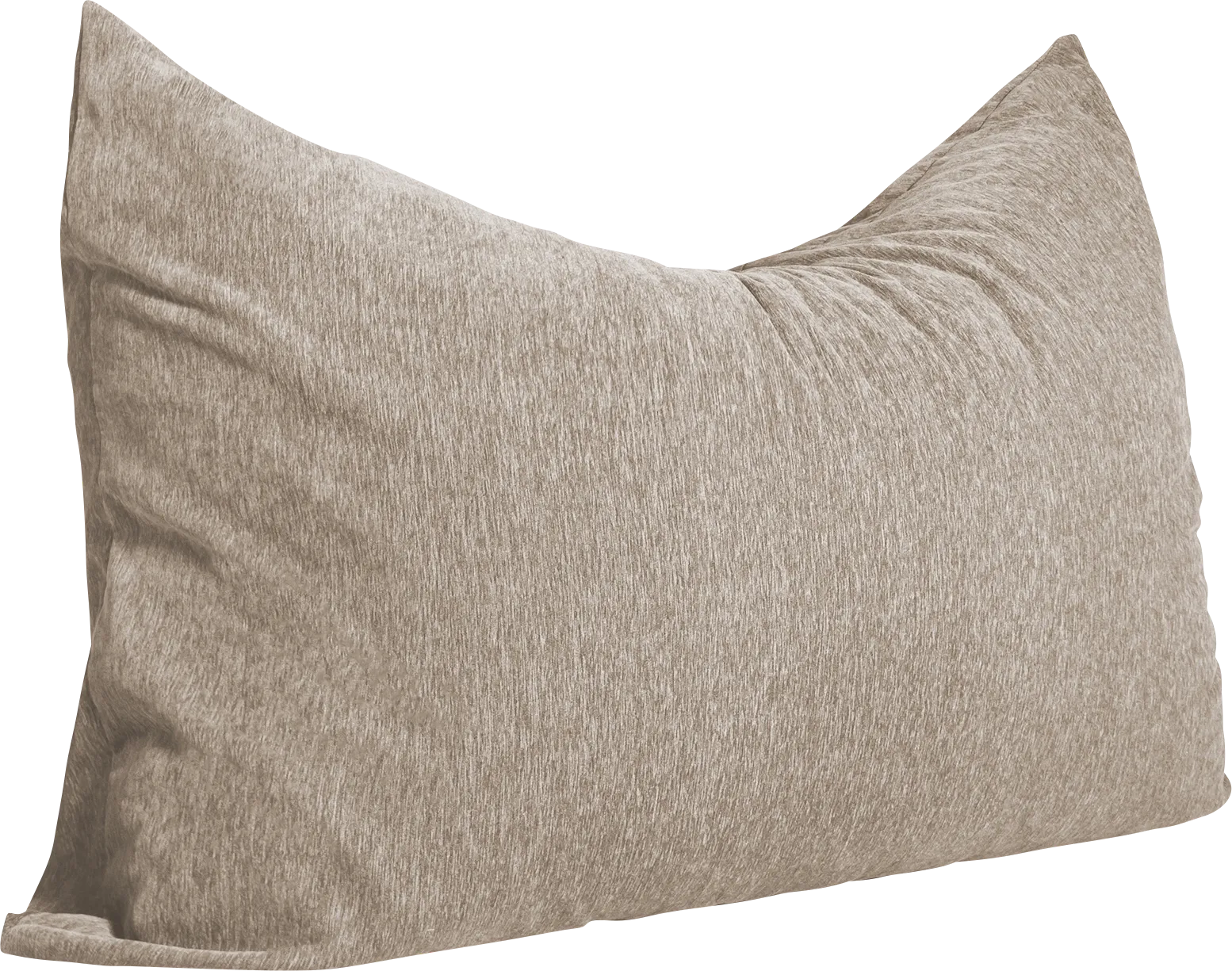 Kids Kimmy Beige Large Bean Bag Chair and Floor Pillow - Image 1