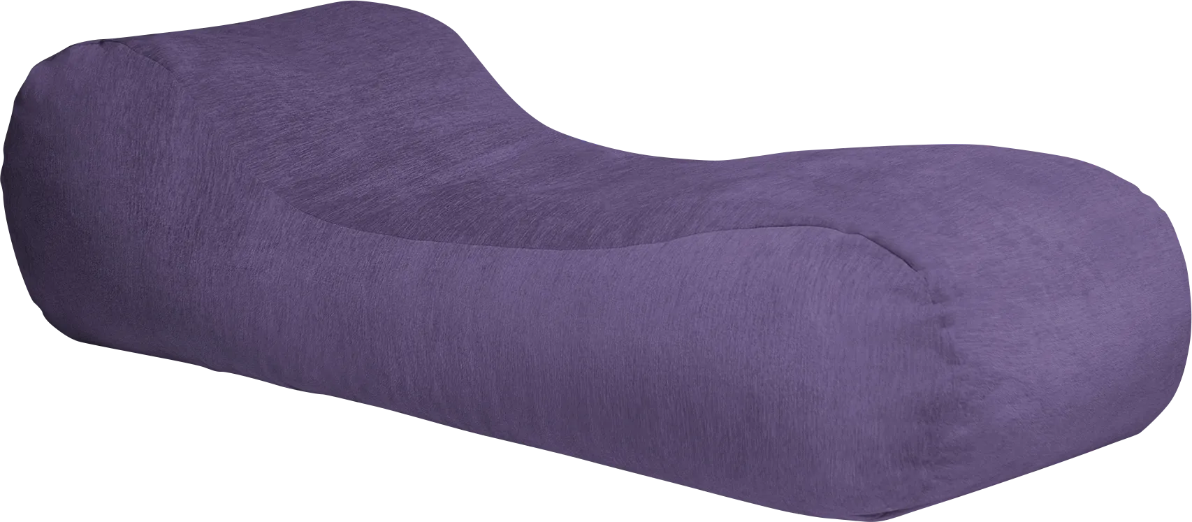 Kids Comfy Lush Purple Bean Bag Chair - Image 1
