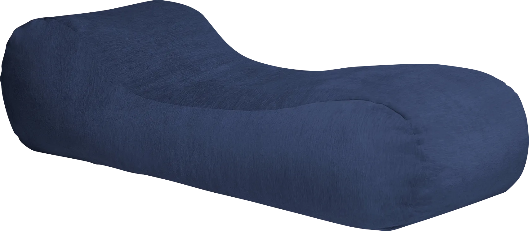 Kids Comfy Lush Navy Bean Bag Chair - Image 1