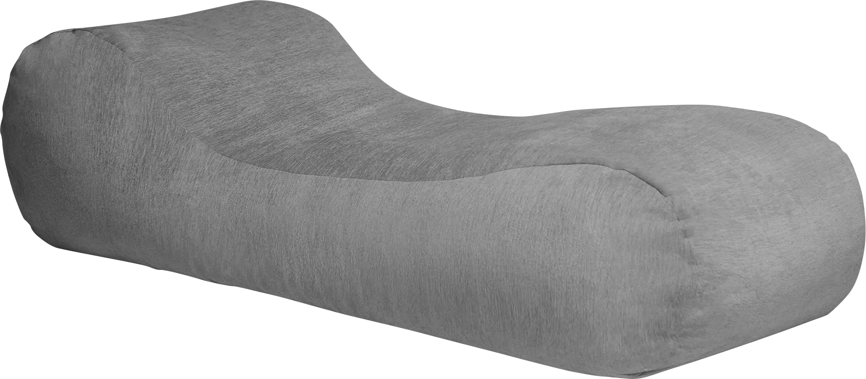 Kids Comfy Lush Gray Bean Bag Chair - Image 1