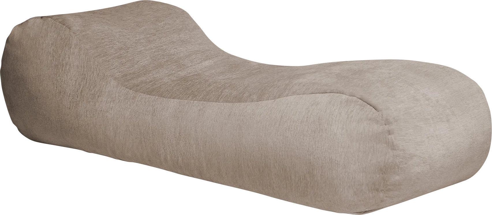 Kids Comfy Lush Beige Bean Bag Chair - Image 1