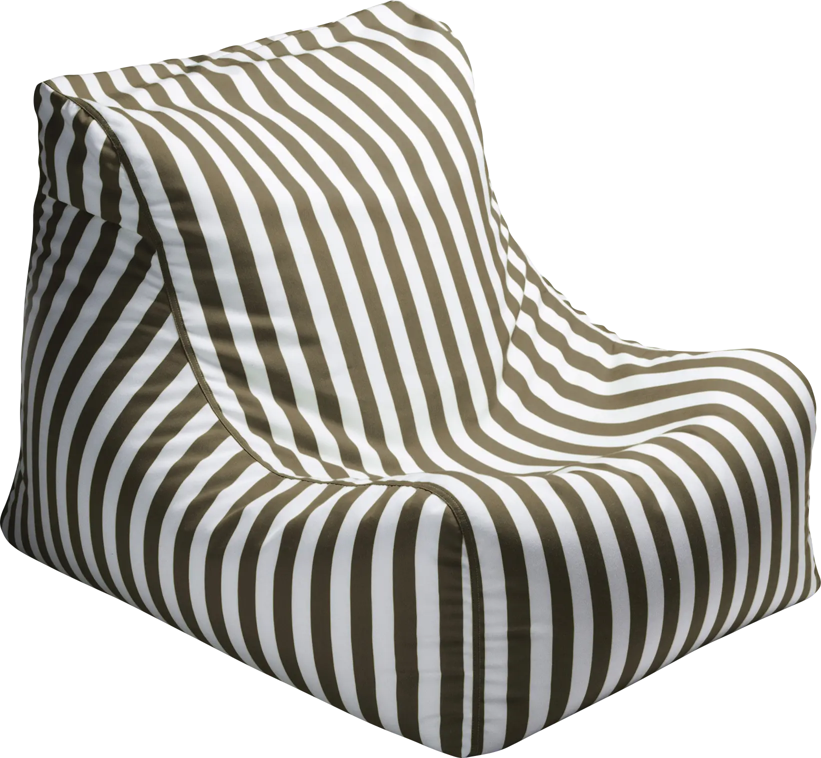 Kids Chatty Garden Taupe/White Indoor/Outdoor Bean Bag Chair