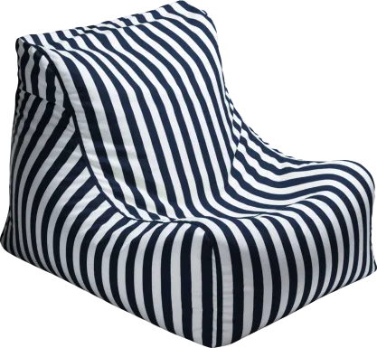 Kids Chatty Garden Navy/White Indoor/Outdoor Bean Bag Chair