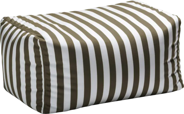 Kids Chatty Garden Taupe/White Indoor/Outdoor Ottoman