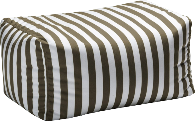 Kids Chatty Garden Taupe/White Indoor/Outdoor Ottoman