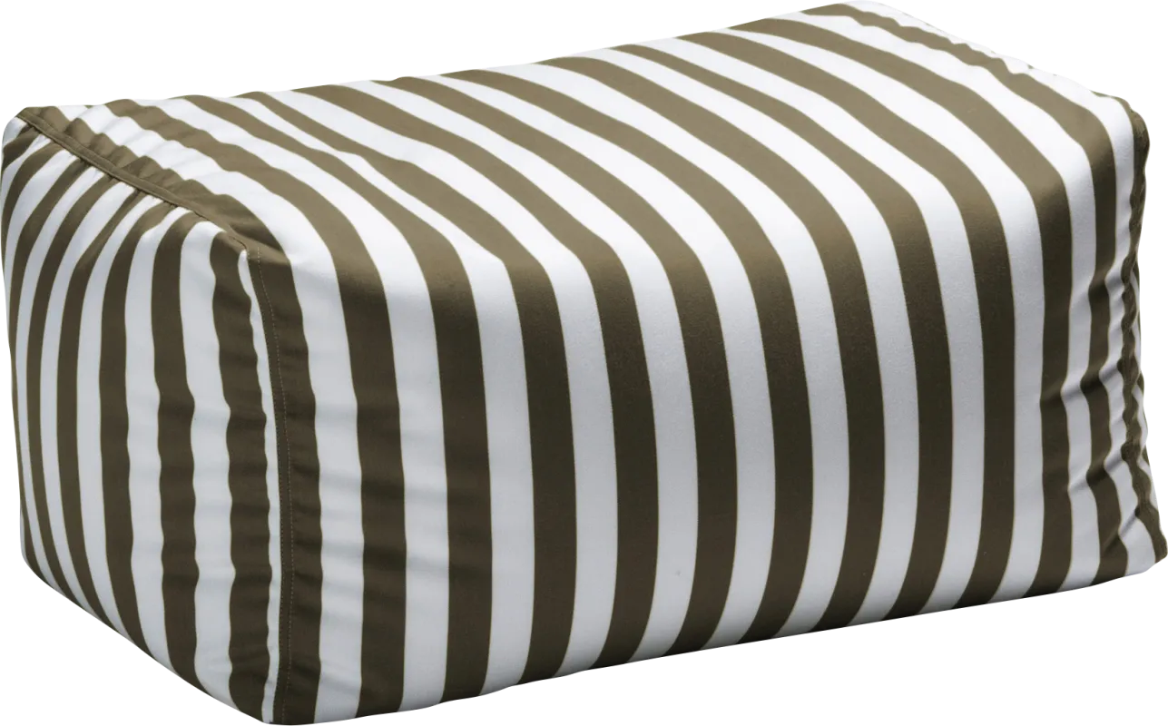 Kids Chatty Garden Taupe/White Indoor/Outdoor Ottoman