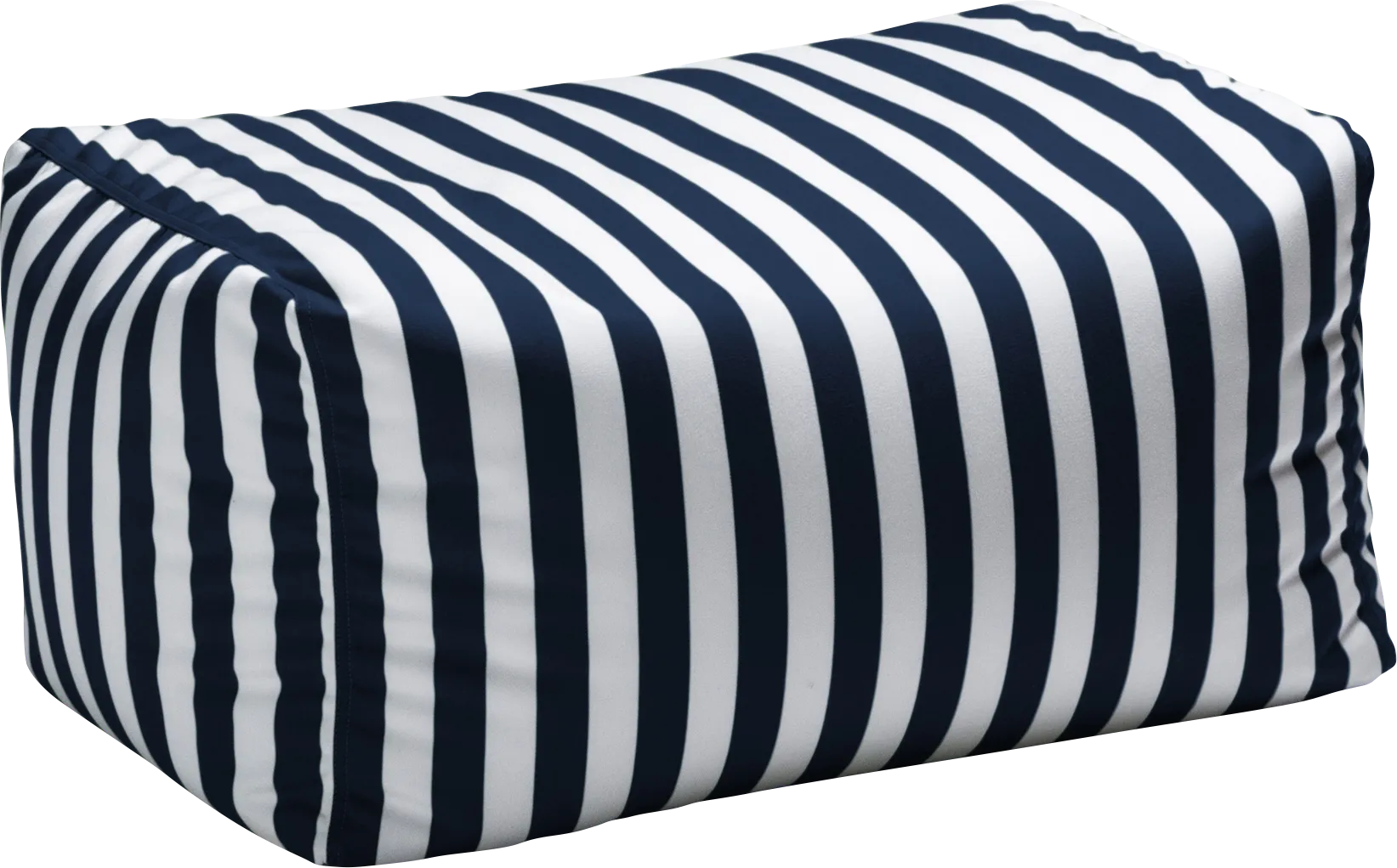 Kids Chatty Garden Navy/White Indoor/Outdoor Ottoman - Thumbnail - Image 1