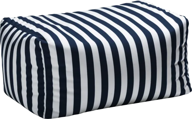 Kids Chatty Garden Navy/White Indoor/Outdoor Ottoman