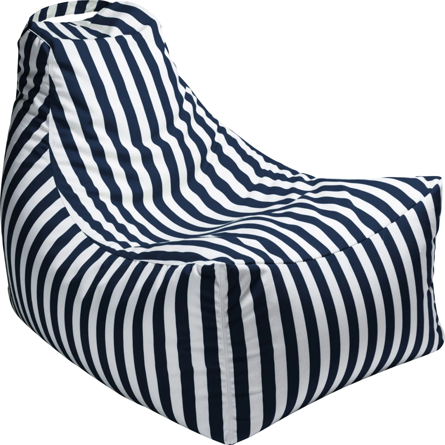 Kids Summerly Navy/White Indoor/Outdoor Bean Bag Chair - Image 1