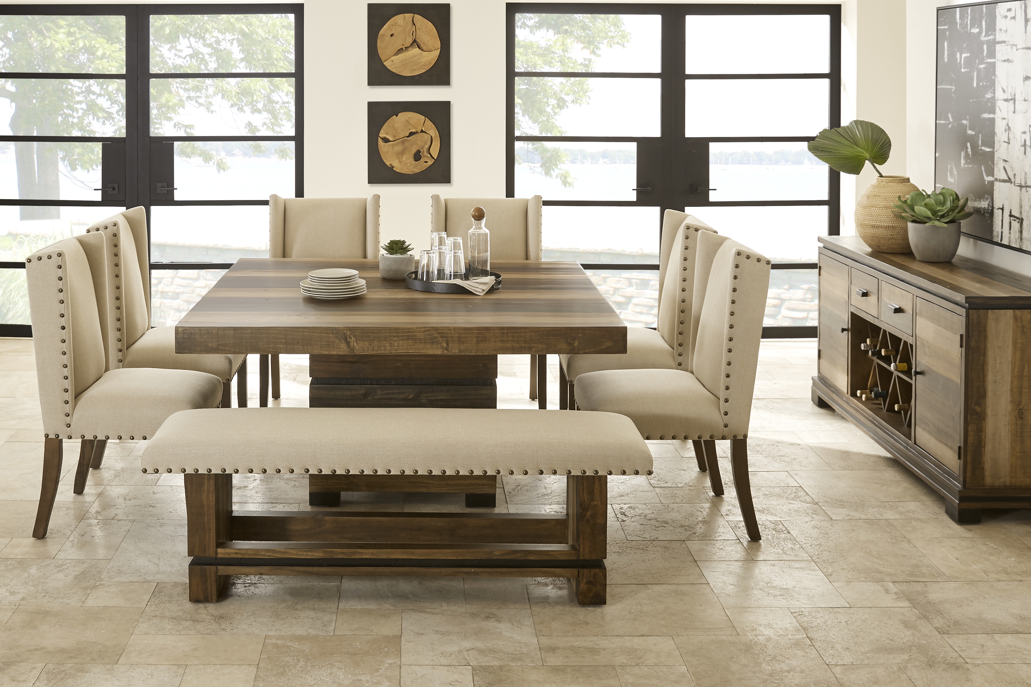 Westover Hills Brown 8 Pc Square Dining Room - Thumbnail - Image 1