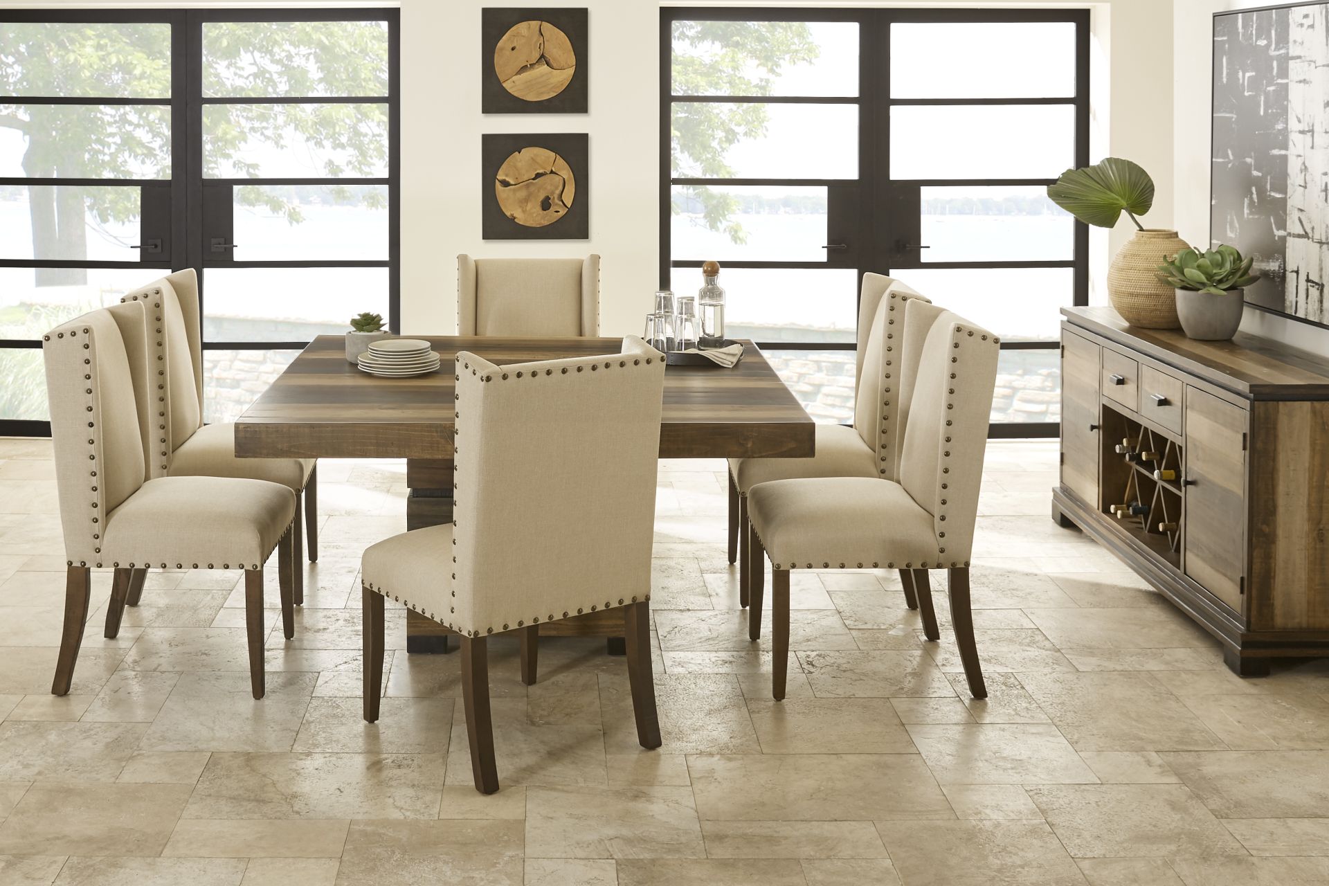 Cindy Crawford Home Westover Hills Brown Side Chair - Image 2