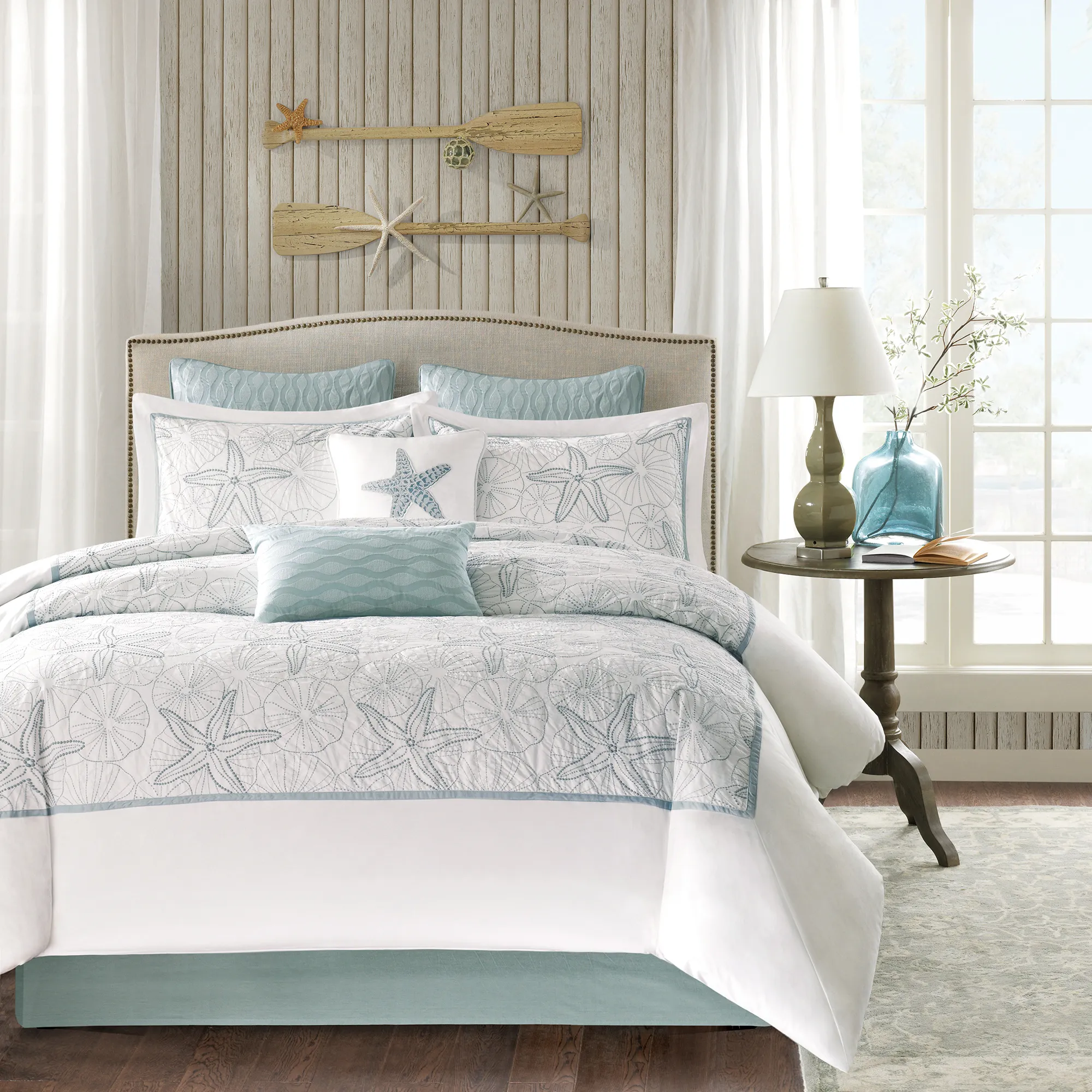 Emaline White 4 Pc Queen Comforter Set - Thumbnail - Image 2