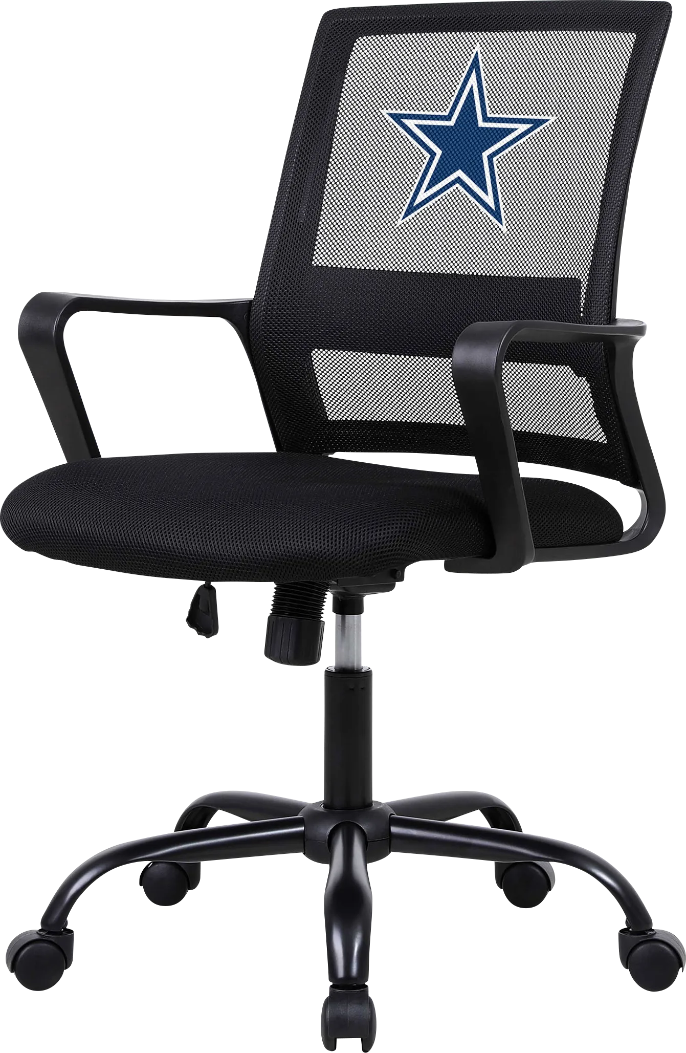 Tough Match NFL Dallas Cowboys Black Desk Chair - Thumbnail - Image 1
