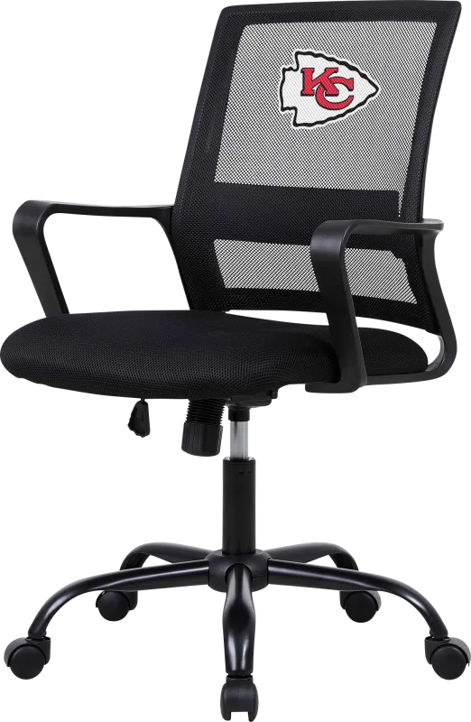 Tough Match NFL Kansas City Chiefs Black Desk Chair