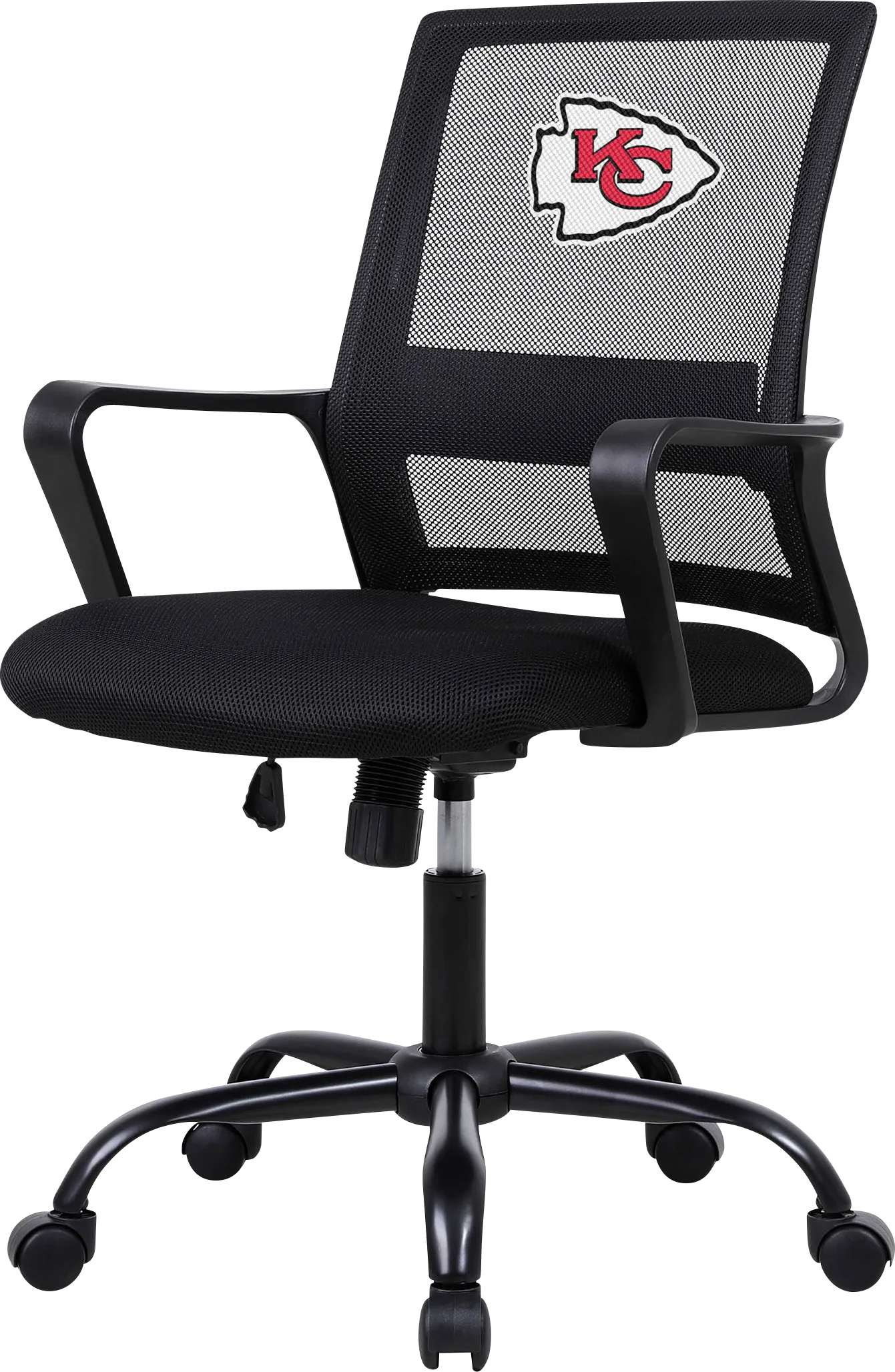 Tough Match NFL Kansas City Chiefs Black Desk Chair - Image 1