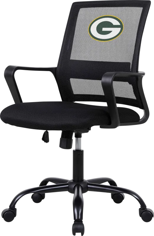 Green Bay Packers Black Desk Chair
