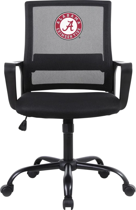Tough Match NCAA University of Alabama Black Desk Chair