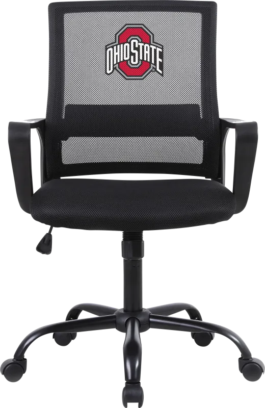 Tough Match NCAA Ohio State Black Desk Chair