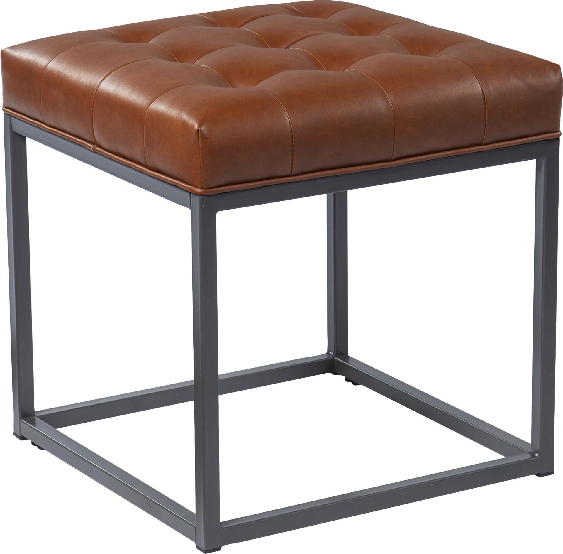 Bathwick Brown Ottoman - Image 1