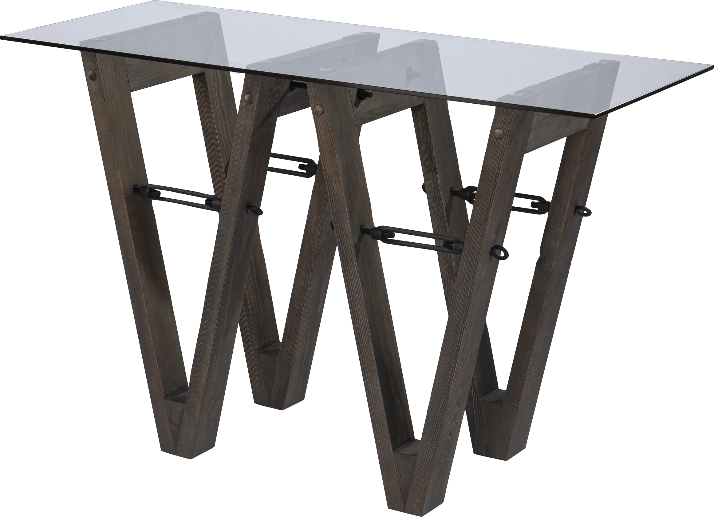 Wyckfield Brown Console Table - Thumbnail - Image 1