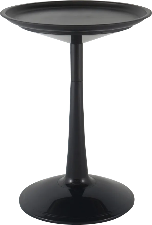 Lagoon Sprout Black Adjustable Outdoor Side Table - Image 1