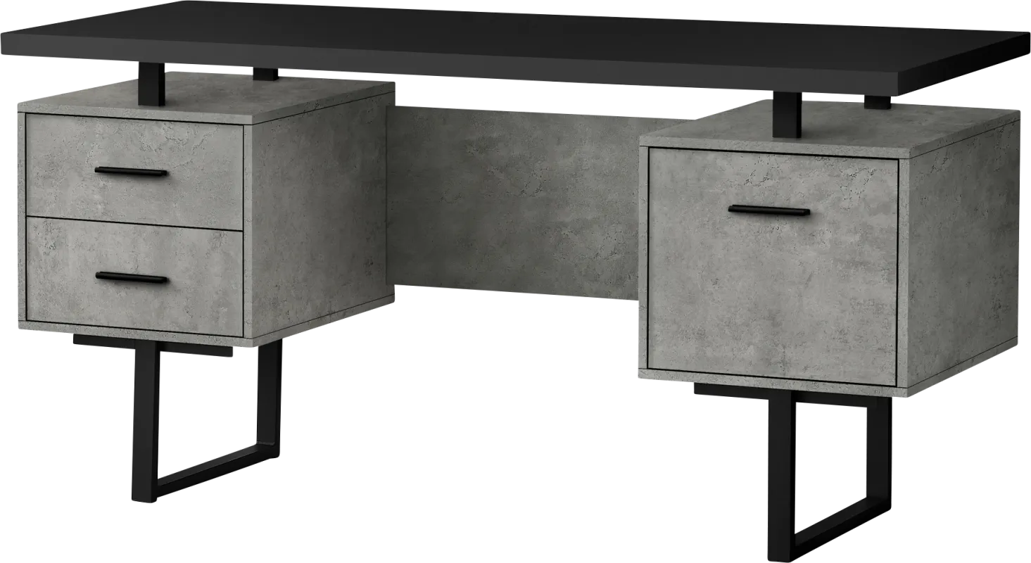 Billingsly Charcoal Desk