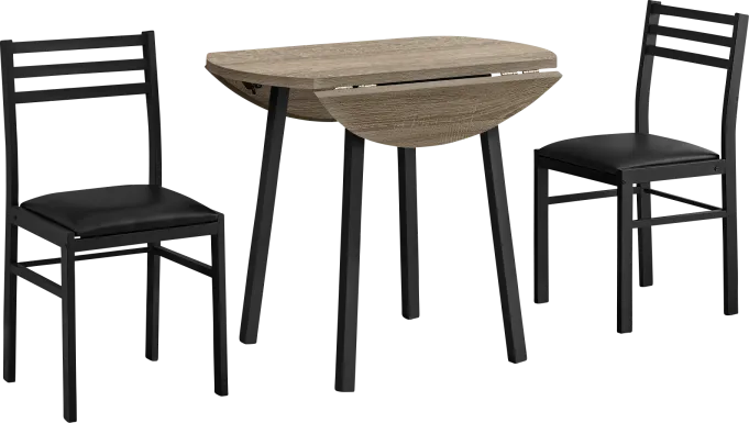 Abbingdon Taupe 3 Pc Dining Set