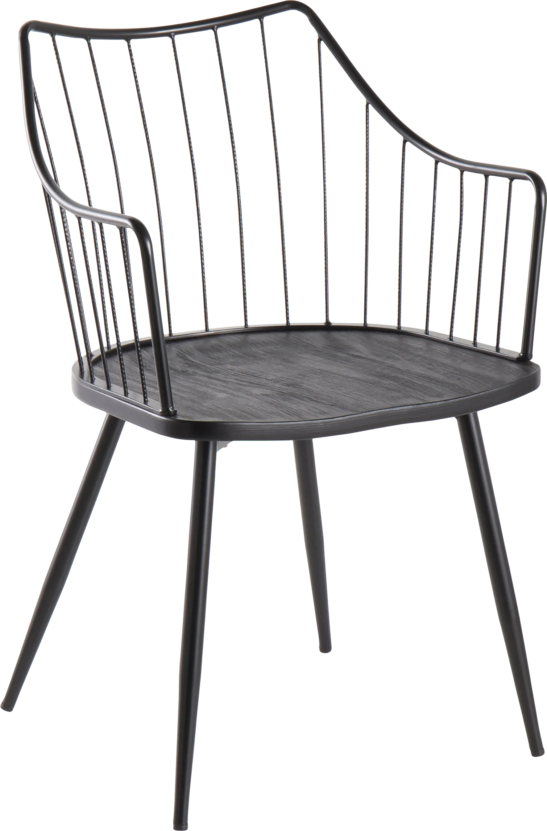 Tollefs Black Side Chair - Thumbnail - Image 1