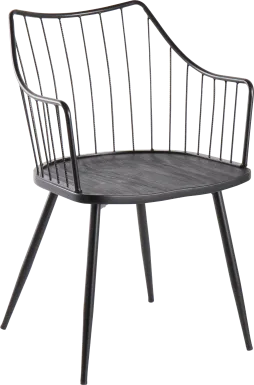 Tollefs Black Side Chair