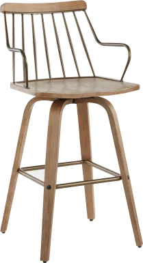 Lyllian White Counter Height Stool