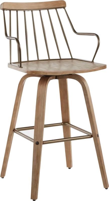 Lyllian White Counter Height Stool