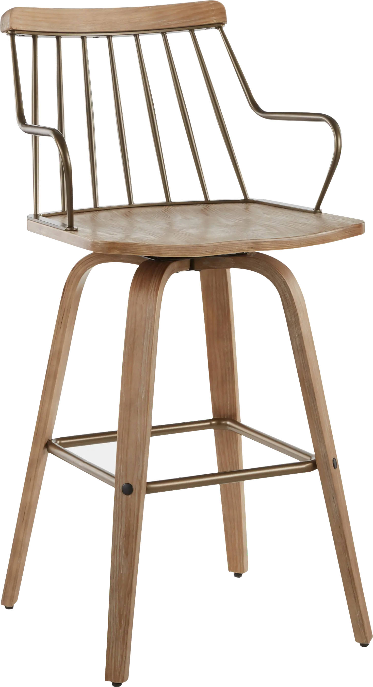 Lyllian White Counter Height Stool