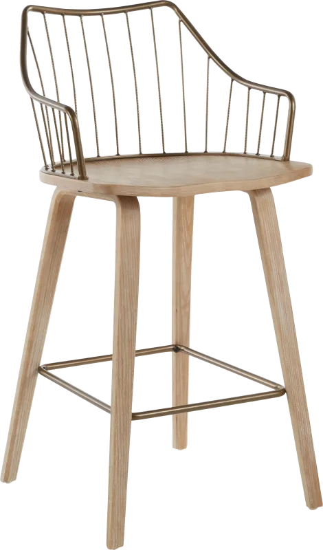 Tollefs White Counter Height Stool