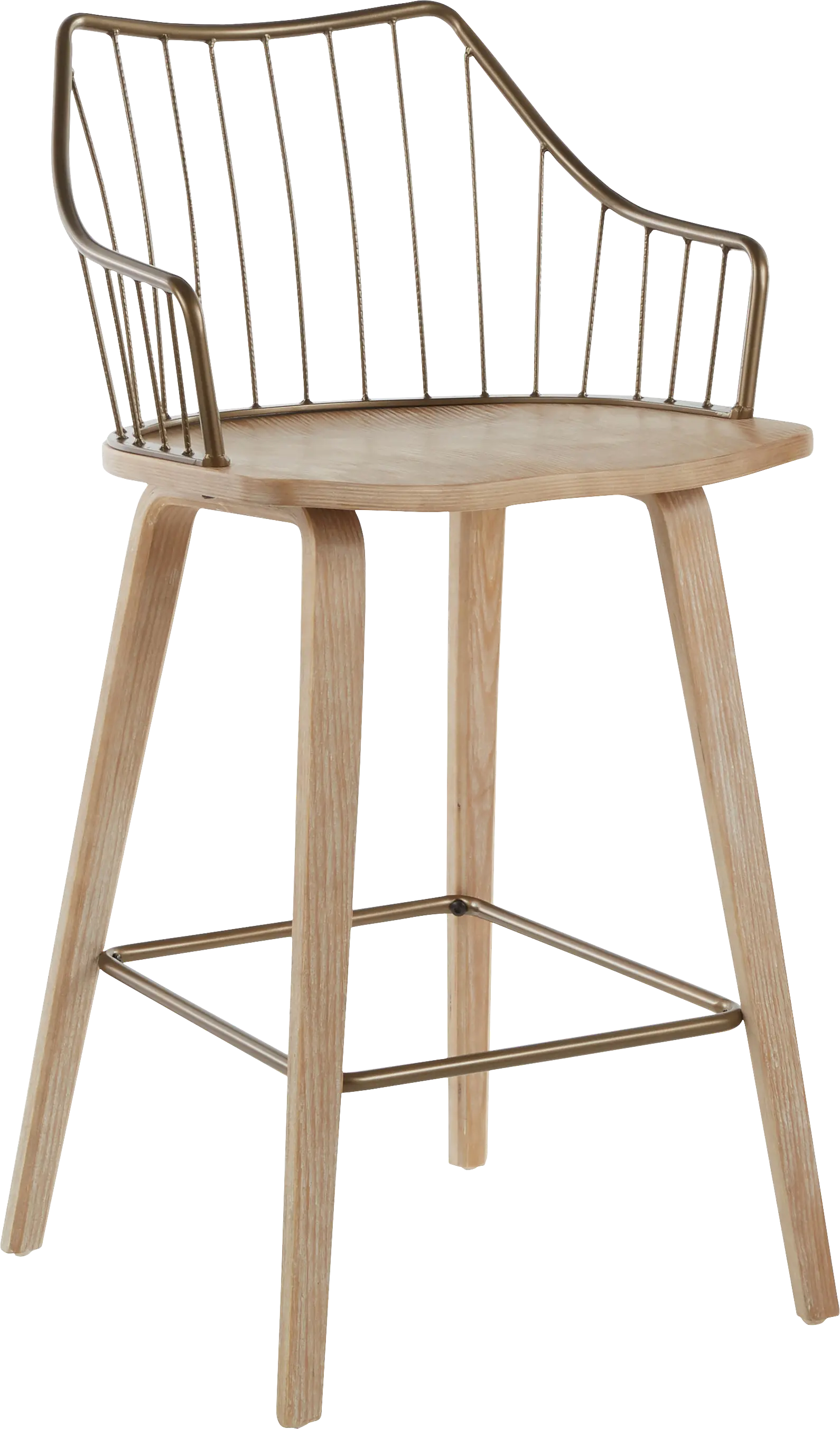 Tollefs White Counter Height Stool