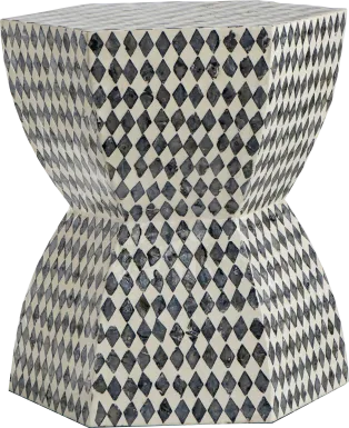 Prashner Black Accent Stool