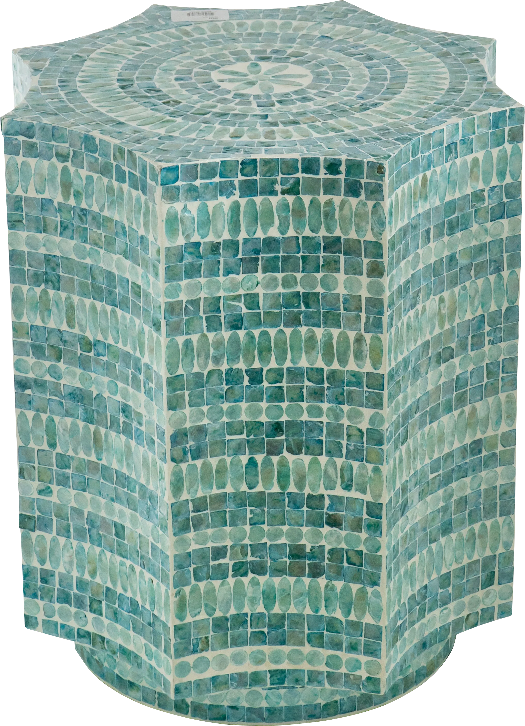 Ramelle Blue Accent Stool - Thumbnail - Image 1