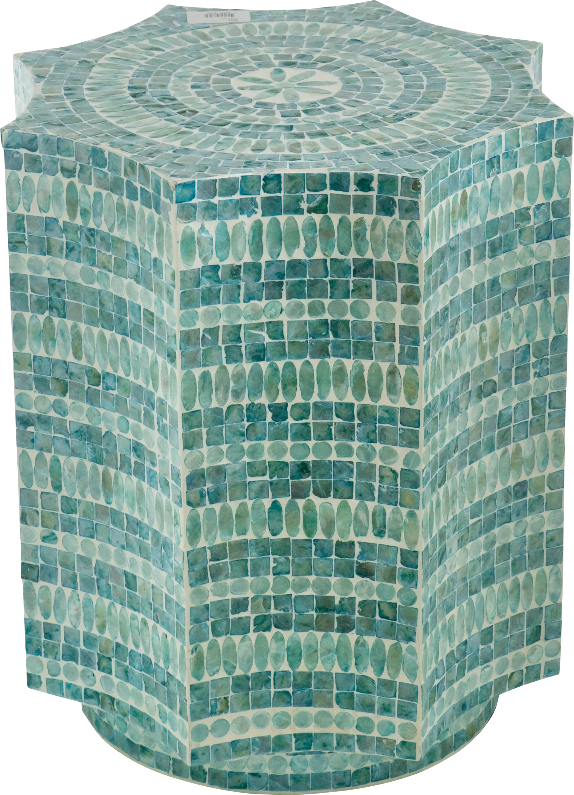 Ramelle Blue Accent Stool - Image 1