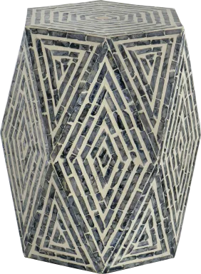 Beaudine Black Accent Stool