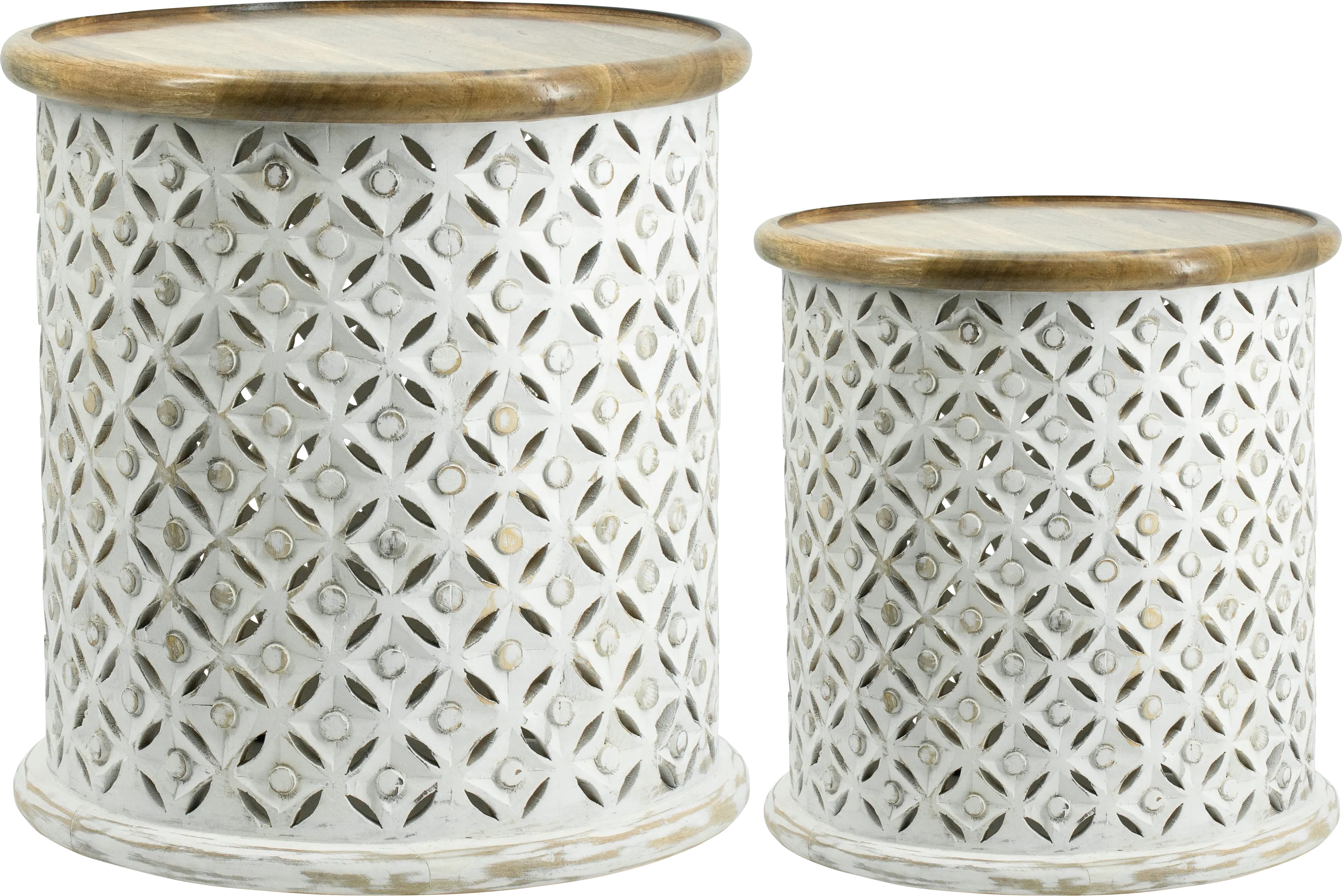 Hovingham Natural Accent Table, Set of 2