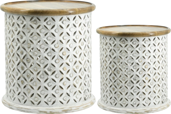 Hovingham Natural Accent Table, Set of 2