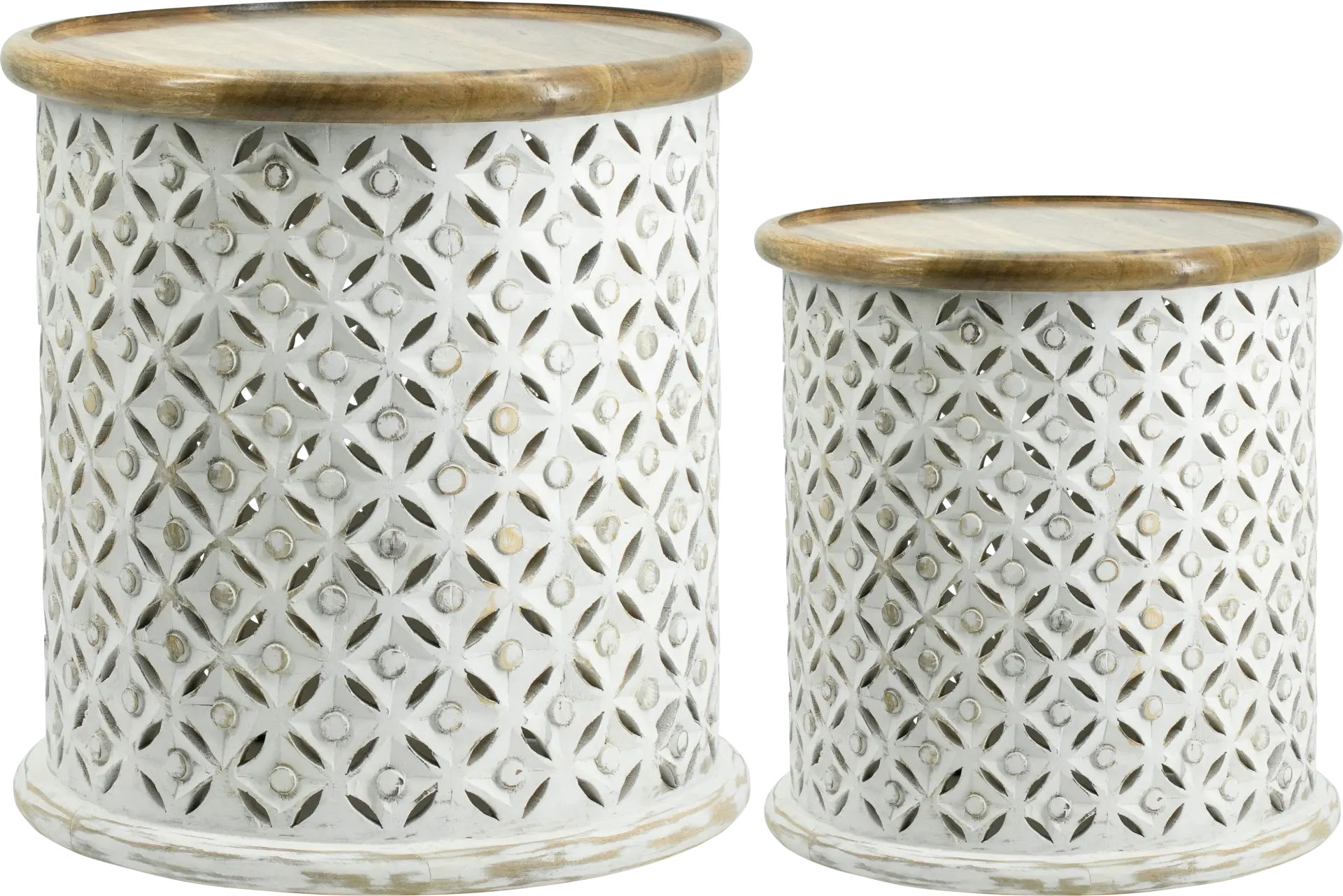 Hovingham Natural Accent Table, Set of 2