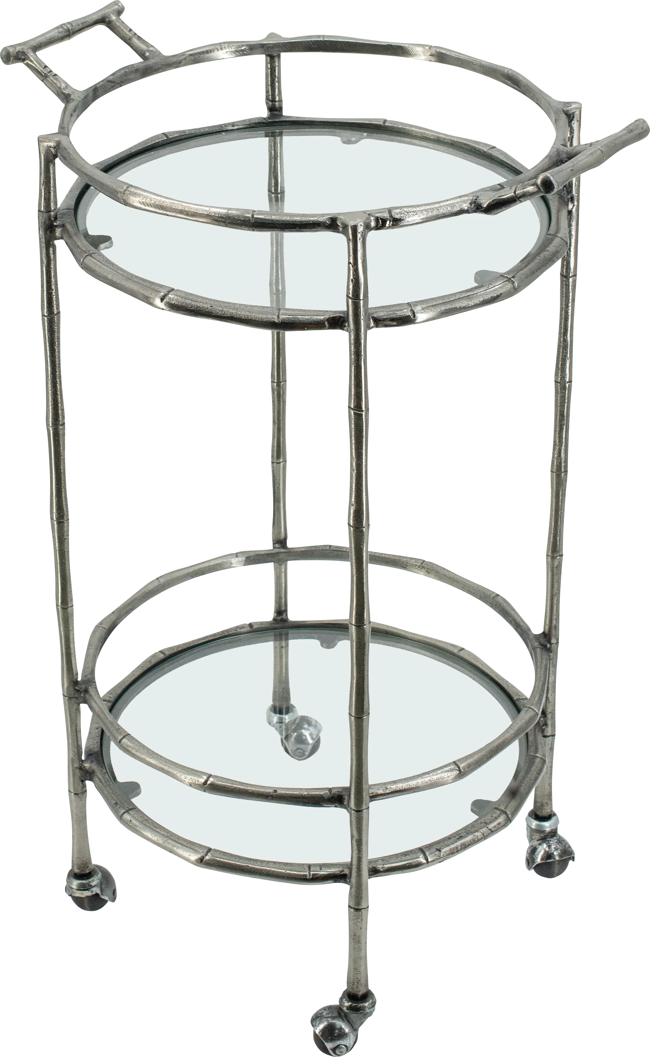 Coachlight Silver Bar Cart - Thumbnail - Image 1