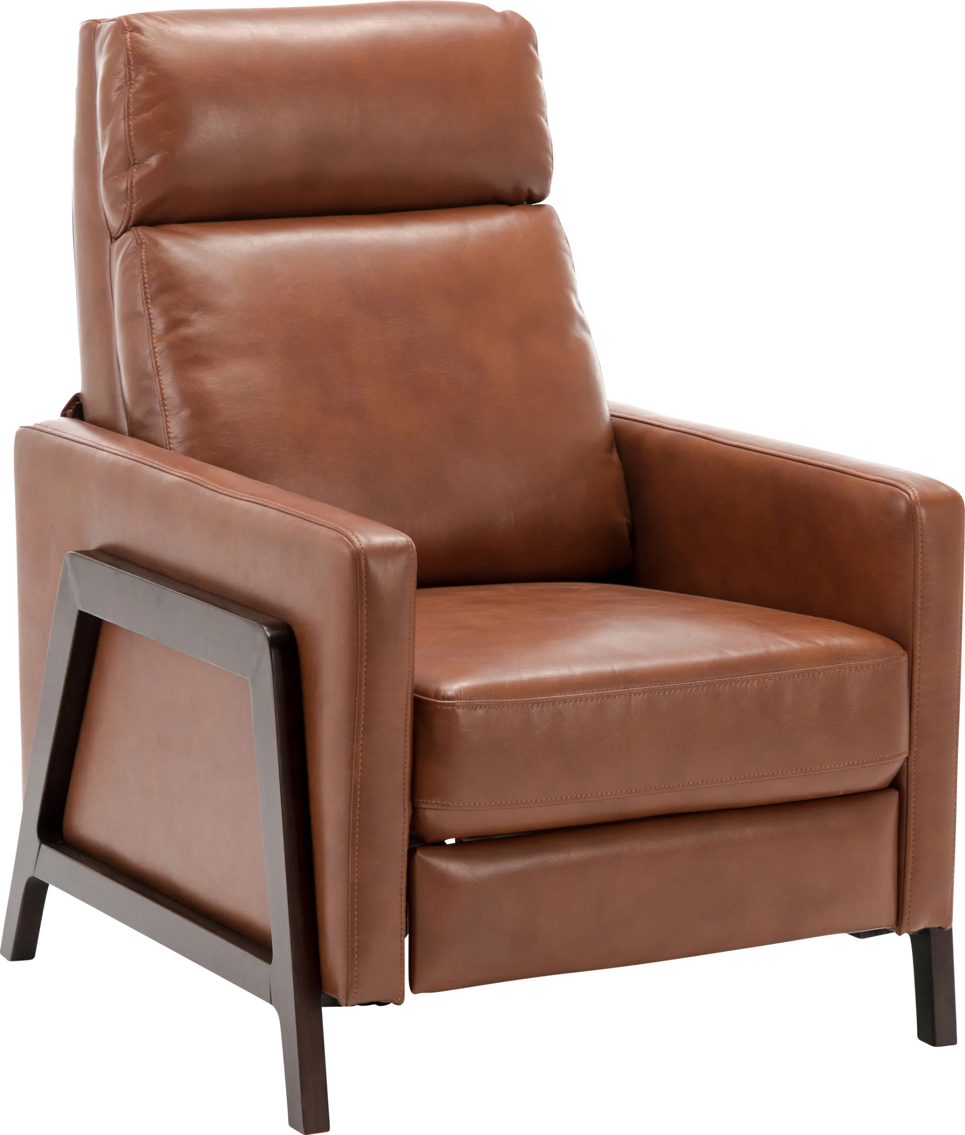 Doyers Brown Push Back Recliner - Image 1