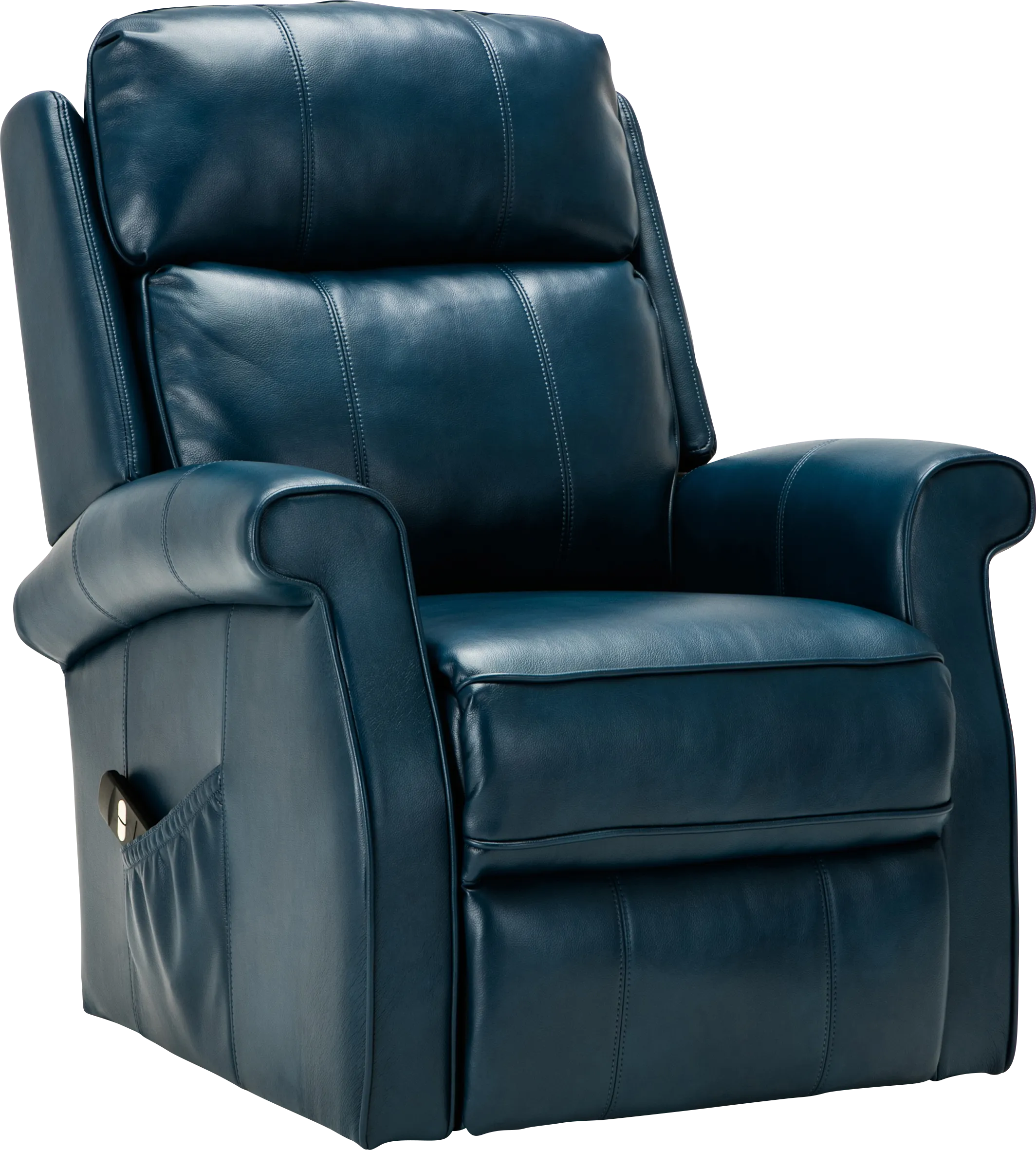 Enright Blue Power Recliner - Thumbnail - Image 1