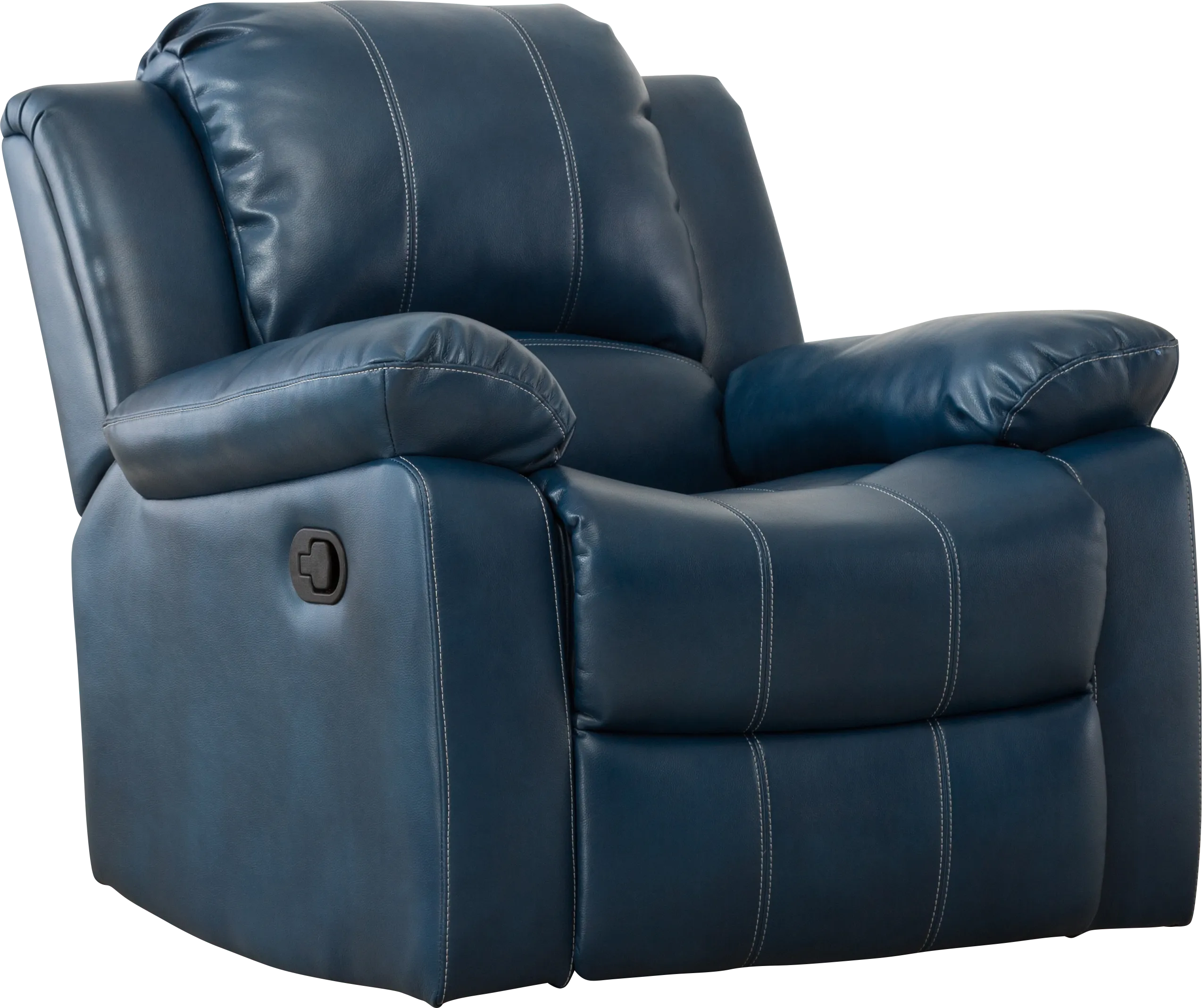 Absecon Blue Rocker Recliner - Thumbnail - Image 1