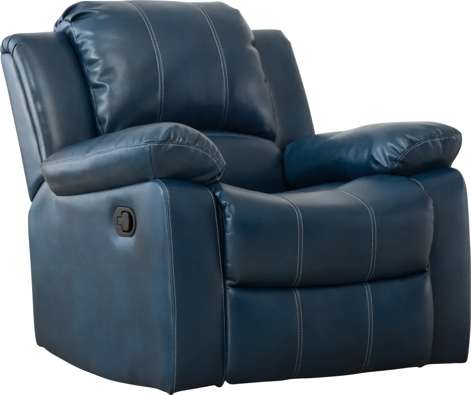 Absecon Blue Rocker Recliner