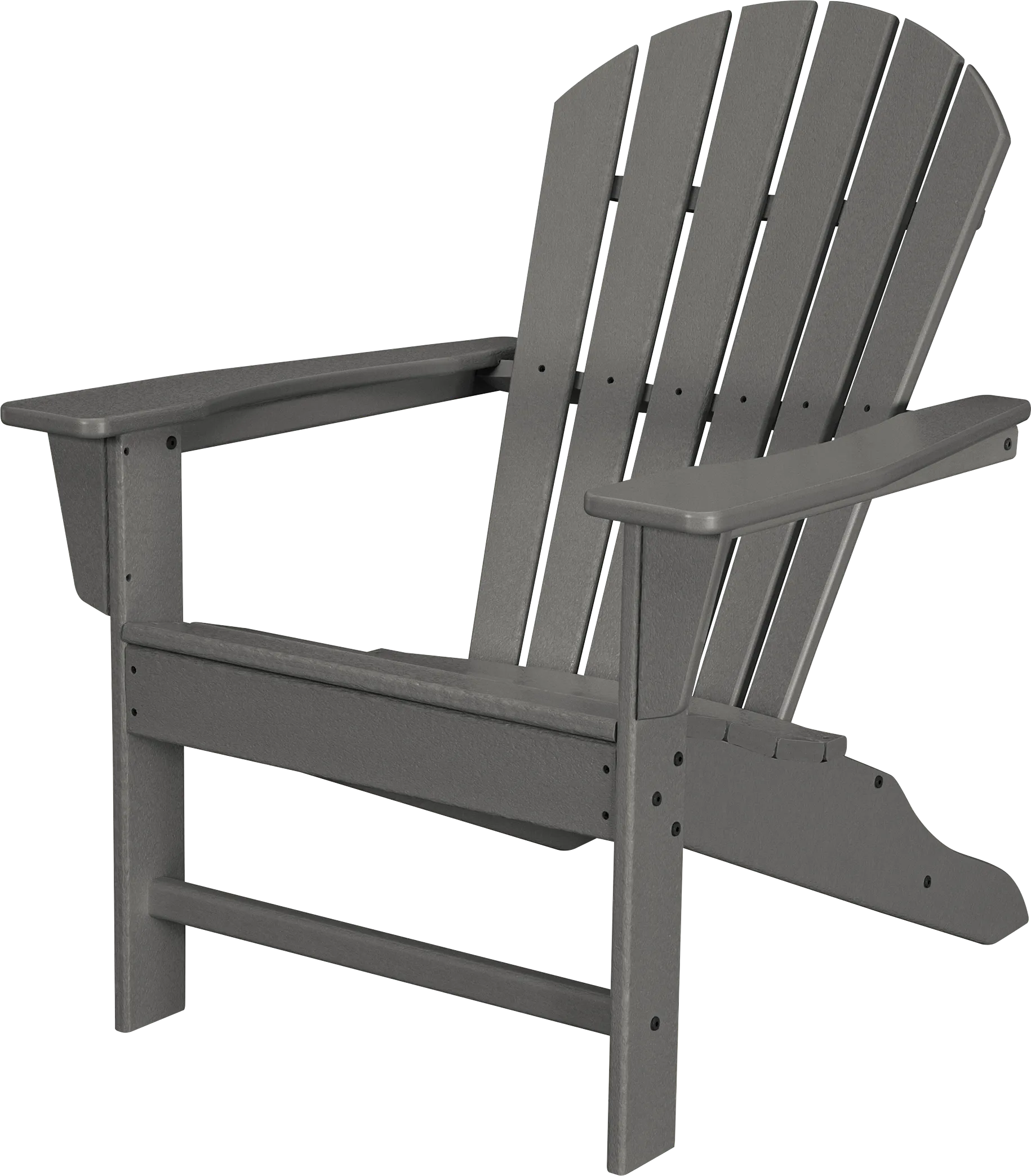 POLYWOOD South Beach Slate Outdoor Adirondack Chair - Thumbnail - Image 1