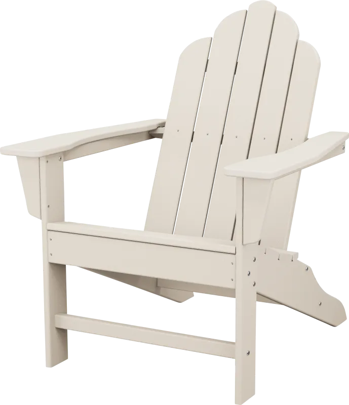POLYWOOD Long Island Sand Outdoor Adirondack Chair