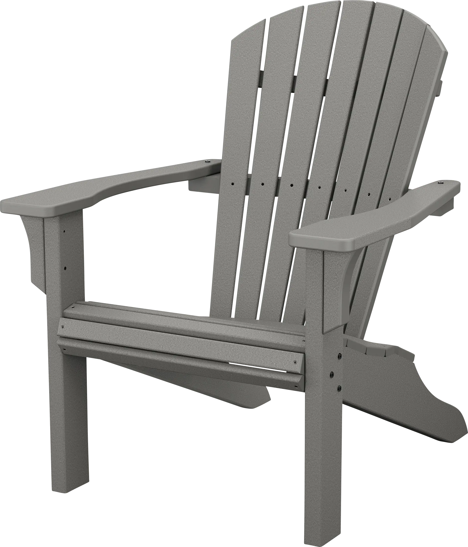 POLYWOOD Seashell Slate Outdoor Adirondack Chair